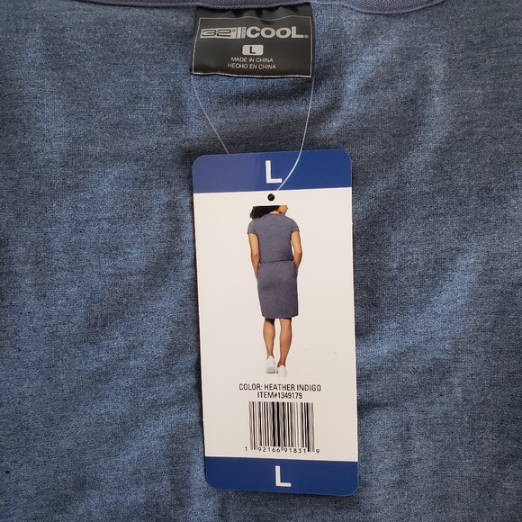 tshirt Dress Elastic Waist comfy blue 32° COOL - Picture 4 of 8